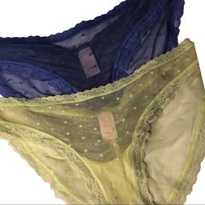 Victoria’s Secret Double deal! sheer panties Nwot